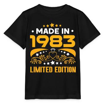 Fabriqué en 1983 Edition limitée - T-shirt bio MINI CREATOR Stanley/Stella Enfant - noir - Devant - Mikhail (115cm)