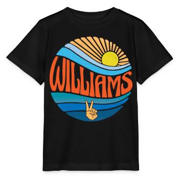 Williams Hemd Vintage Sunset Williams Groovy Krawatte - Stanley/Stella Kinder T-Shirt MINI CREATOR  - Schwarz - Vorne - Mikhail (115cm)