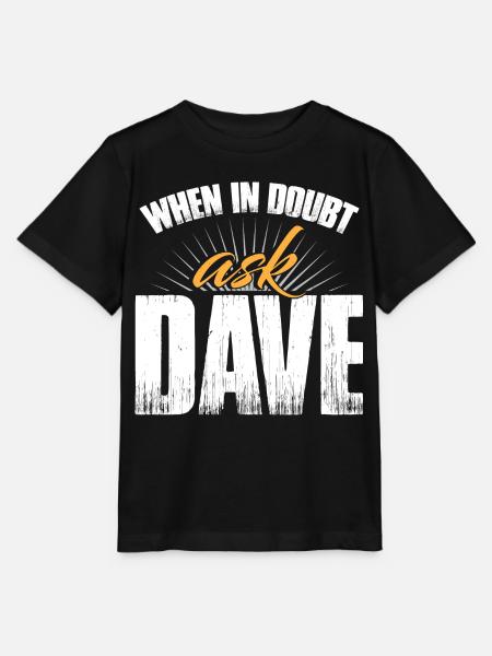 Im Zweifelsfall frag Dave - Stanley/Stella Kinder T-Shirt MINI CREATOR - Schwarz
