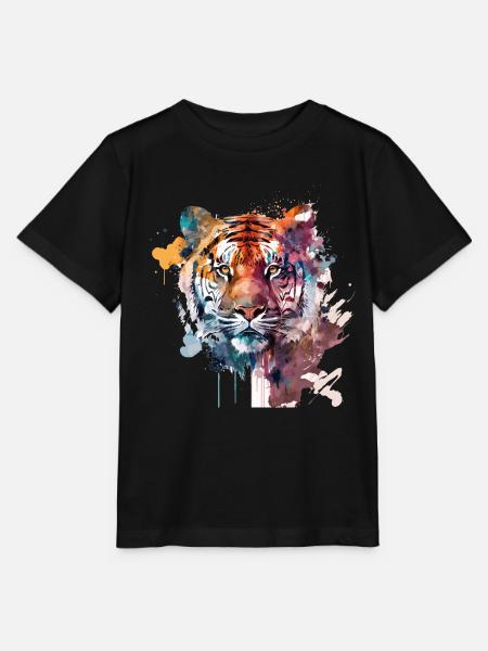Tiger - Stanley/Stella Kinder T-Shirt MINI CREATOR - Schwarz