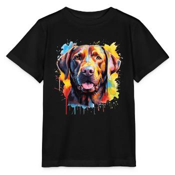 Labrador - T-shirt bio MINI CREATOR Stanley/Stella Enfant - noir - Devant - Mikhail (115cm)