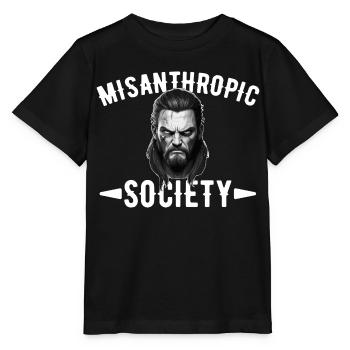 Sarcastic Misanthropic Society - Stanley/Stella MINI CREATOR Kids’ T-Shirt - black - Front - Mikhail (115cm)