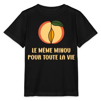 EVG Le Même Minou pour toute la vie - T-shirt bio MINI CREATOR Stanley/Stella Enfant - noir - Devant - Mikhail (115cm)