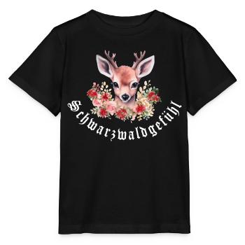 Sensation de Forêt-Noire - T-shirt bio MINI CREATOR Stanley/Stella Enfant - noir - Devant - Mikhail (115cm)