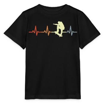 Vintage Skater Heart Palpitations - Stanley/Stella MINI CREATOR Kids’ T-Shirt - black - Front - Mikhail (115cm)
