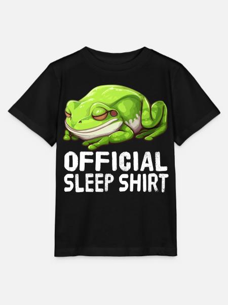 Offizielles Schlafshirt Frosch - Stanley/Stella Kinder T-Shirt MINI CREATOR - Schwarz