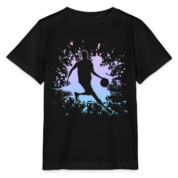 Player, Basketball, Streetball, Bball - Stanley/Stella Kinder T-Shirt MINI CREATOR  - Schwarz - Vorne - Mikhail (115cm)