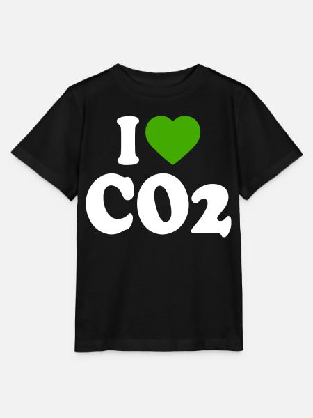 I love co2 - Stanley/Stella Kinder T-Shirt MINI CREATOR  - Schwarz