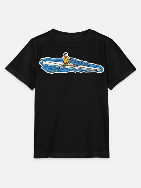Ruderer Skizze - Stanley/Stella Kinder T-Shirt MINI CREATOR - Schwarz