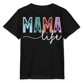 Mama Life - Stanley/Stella MINI CREATOR Kids’ T-Shirt - black - Front - Mikhail (115cm)