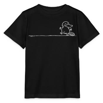 Schnabeltier Line Art Platypus Tiermotiv - Stanley/Stella Kinder T-Shirt MINI CREATOR  - Schwarz - Vorne - Mikhail (115cm)