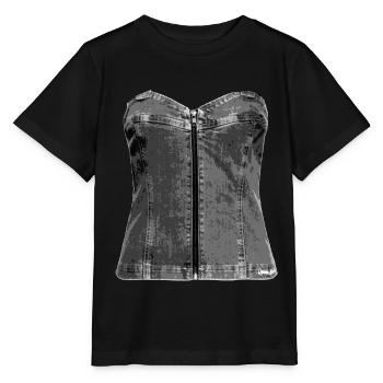 corsage,jeanscorsage,jeans,woman,grey - Stanley/Stella MINI CREATOR Kids’ T-Shirt - black - Front - Mikhail (115cm)