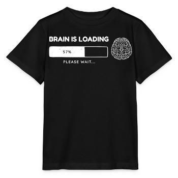 Gehirn ist beim Laden - Stanley/Stella Kinder T-Shirt MINI CREATOR  - Schwarz - Vorne - Mikhail (115cm)