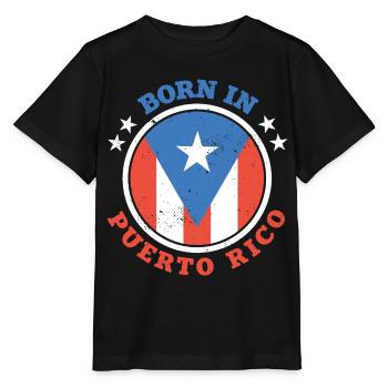 Porto Rico - T-shirt bio MINI CREATOR Stanley/Stella Enfant - noir - Devant - Mikhail (115cm)