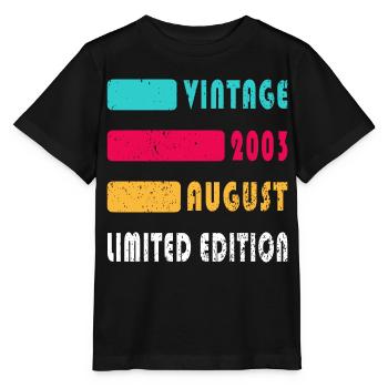 August 2003 Jahrestag August 2003 August - Stanley/Stella Kinder T-Shirt MINI CREATOR  - Schwarz - Vorne - Mikhail (115cm)