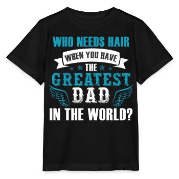 Großartiger Vater der Welt - Stanley/Stella Kinder T-Shirt MINI CREATOR  - Schwarz - Vorne - Mikhail (115cm)