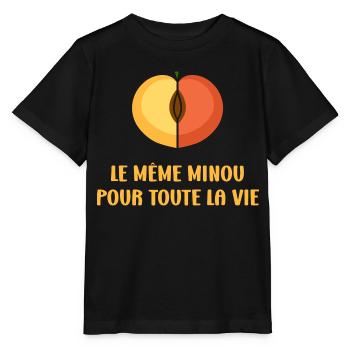 EVG Le Même Minou pour toute la vie - T-shirt bio MINI CREATOR Stanley/Stella Enfant - noir - Devant - Mikhail (115cm)