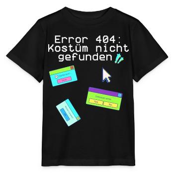 Erreur 404, costume introuvable, carnaval, costume - T-shirt bio MINI CREATOR Stanley/Stella Enfant - noir - Devant - Mikhail (115cm)