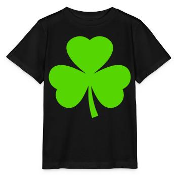st patricks day kleeblatt - Stanley/Stella Kinder T-Shirt MINI CREATOR  - Schwarz - Vorne - Mikhail (115cm)