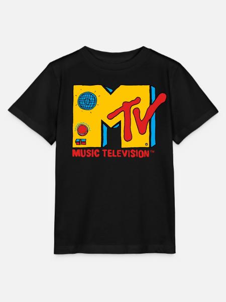 MTV Music Television Radio Logo - Stanley/Stella MINI CREATOR Kids’ T-Shirt - black