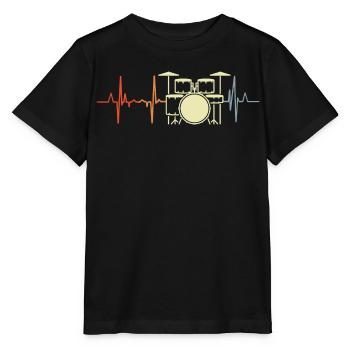 I love rock, music, palpitations - Stanley/Stella MINI CREATOR Kids’ T-Shirt - black - Front - Mikhail (115cm)