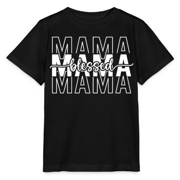 Mama - Stanley/Stella Kinder T-Shirt MINI CREATOR  - Schwarz - Vorne - Mikhail (115cm)