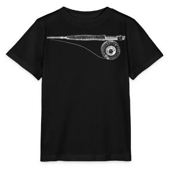 Fly fishing - Stanley/Stella Kinder T-Shirt MINI CREATOR  - Schwarz - Vorne - Mikhail (115cm)