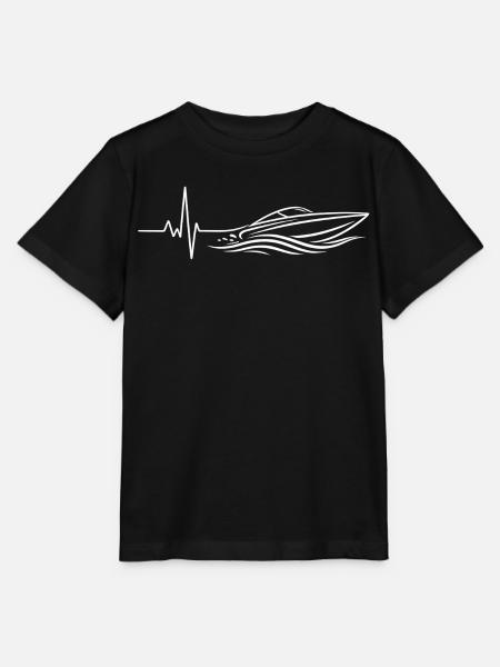 Boot EKG - Stanley/Stella Kinder T-Shirt MINI CREATOR  - Schwarz
