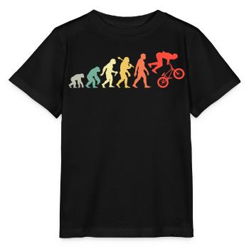 BMX Rider - évolution amusante du BMX pour les cyclistes - T-shirt bio MINI CREATOR Stanley/Stella Enfant - noir - Devant - Mikhail (115cm)