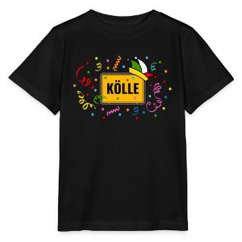 Kölle Karneval Ortsschild Fasching Narrenkappe - Stanley/Stella Kinder T-Shirt MINI CREATOR  - Schwarz - Vorne - Mikhail (115cm)