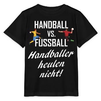 Handballer Handball Geschenk - Stanley/Stella Kinder T-Shirt MINI CREATOR  - Schwarz - Vorne - Mikhail (115cm)