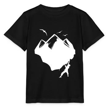Escalade Mousqueton Bloc Sports de montagne Salle d’escalade - T-shirt bio MINI CREATOR Stanley/Stella Enfant - noir - Devant - Mikhail (115cm)