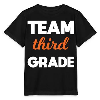 Team 3. Klasse endlich in der 3. Klasse Schule - Stanley/Stella Kinder T-Shirt MINI CREATOR  - Schwarz - Vorne - Mikhail (115cm)