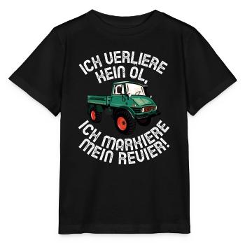 Ich verliere kein Öl - Unimog - Offroad - Oldtimer - Stanley/Stella Kinder T-Shirt MINI CREATOR  - Schwarz - Vorne - Mikhail (115cm)