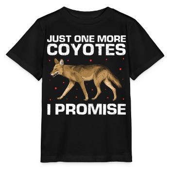 Conception de coyote pour les réacteurs de coyote - T-shirt bio MINI CREATOR Stanley/Stella Enfant - noir - Devant - Mikhail (115cm)