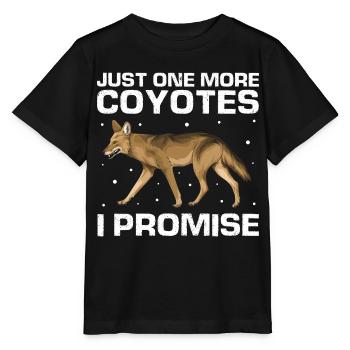 Conception de coyote pour les réacteurs de coyote - T-shirt bio MINI CREATOR Stanley/Stella Enfant - noir - Devant - Mikhail (115cm)