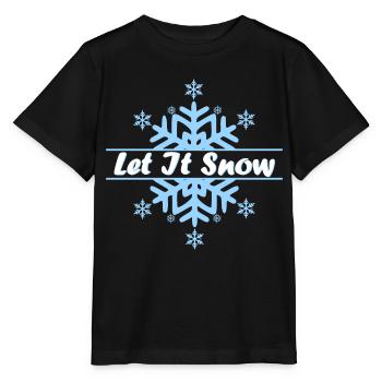 Flocon de neige-Let it Snow - T-shirt bio MINI CREATOR Stanley/Stella Enfant - noir - Devant - Mikhail (115cm)