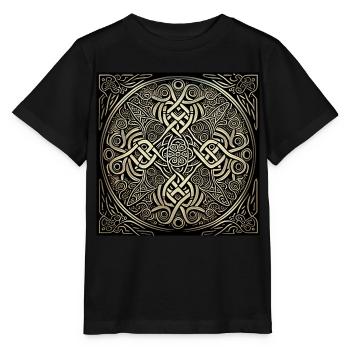 Celtic Pattern - Stanley/Stella MINI CREATOR Kids’ T-Shirt - black - Front - Mikhail (115cm)