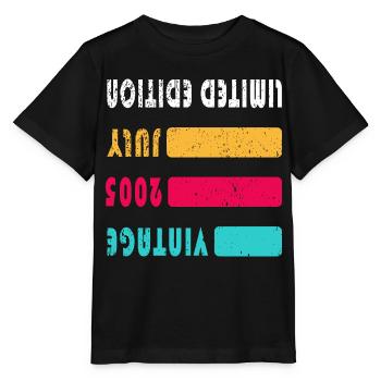 Juillet 2005 Anniversaire Juillet 2005 Juillet - T-shirt bio MINI CREATOR Stanley/Stella Enfant - noir - Devant - Mikhail (115cm)