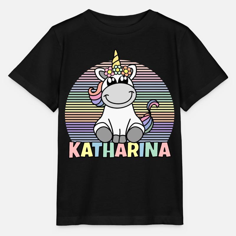 Katharina Unicornin nimi - Stanley/Stella MINI CREATOR lasten t-paita - musta