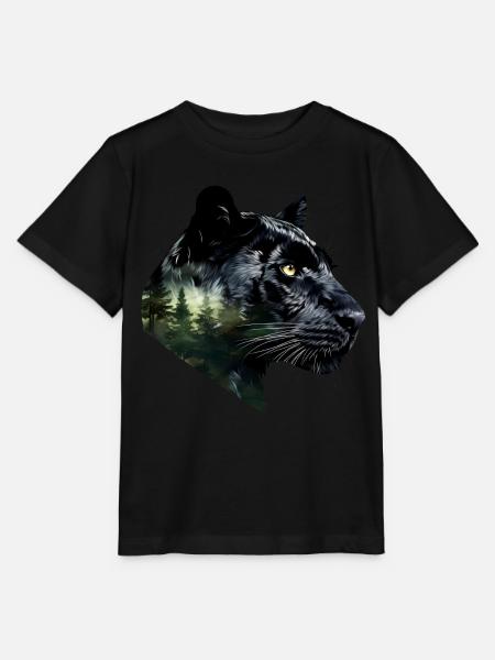 Panther - Stanley/Stella Kinder T-Shirt MINI CREATOR - Schwarz