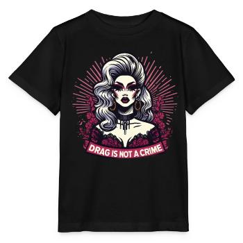Culture drag exclusive et inspiration drag queen - T-shirt bio MINI CREATOR Stanley/Stella Enfant - noir - Devant - Mikhail (115cm)