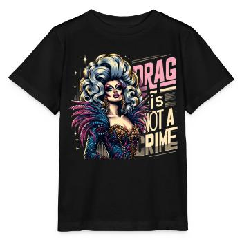 Inspiré exclusif de la culture drag et de la drag queen - T-shirt bio MINI CREATOR Stanley/Stella Enfant - noir - Devant - Mikhail (115cm)