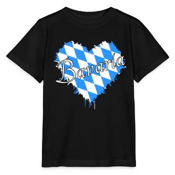 Bavaria Bayern - Stanley/Stella Kinder T-Shirt MINI CREATOR  - Schwarz - Vorne - Mikhail (115cm)