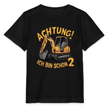 Attention! I'm already 2 - Stanley/Stella MINI CREATOR Kids’ T-Shirt - black - Front - Mikhail (115cm)