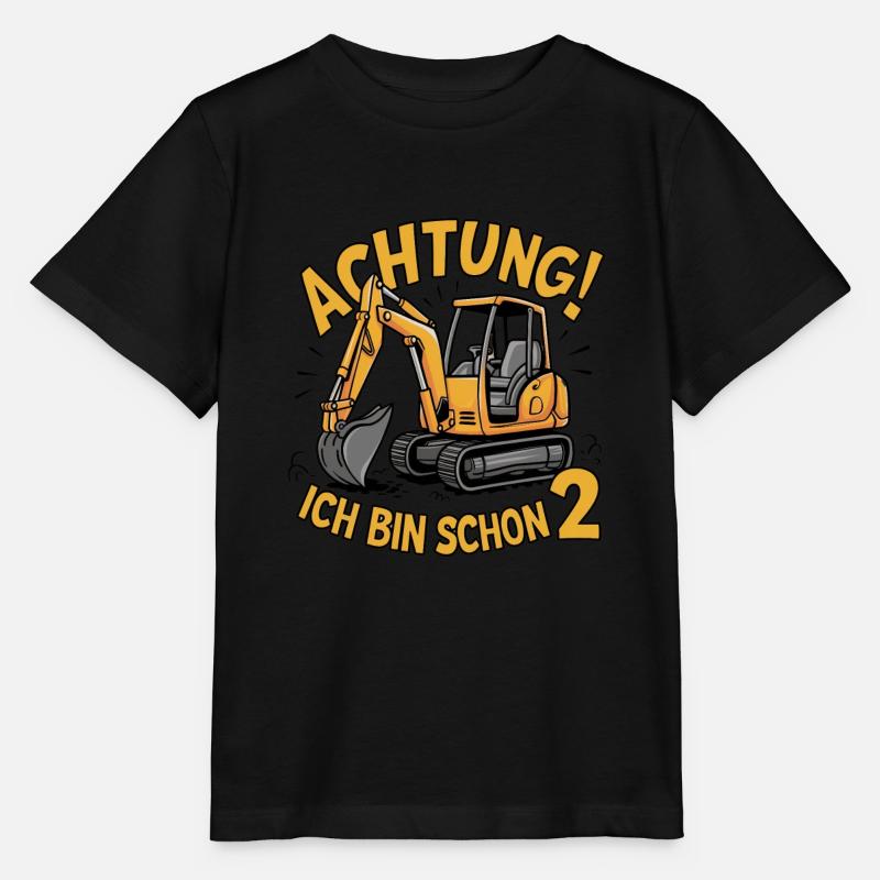 Attention! I'm already 2 - Stanley/Stella MINI CREATOR Kids’ T-Shirt - black