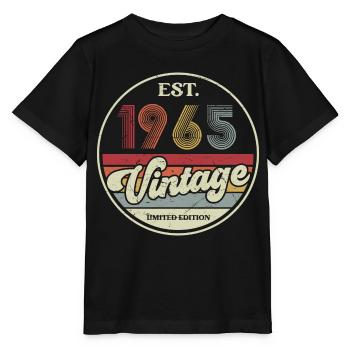 60. Geburtstag 60 Jahre Jahrgang 1965 Mann Frau - Stanley/Stella Kinder T-Shirt MINI CREATOR  - Schwarz - Vorne - Mikhail (115cm)