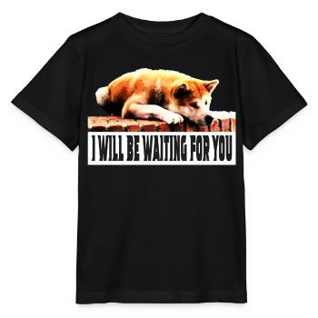 Ich werde auf dich warten - Stanley/Stella Kinder T-Shirt MINI CREATOR  - Schwarz - Vorne - Mikhail (115cm)