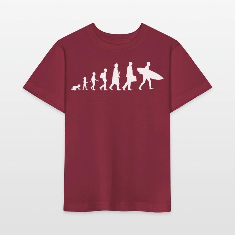 Evolution eines Surfers Stanley/Stella Kinder T-Shirt MINI CREATOR 