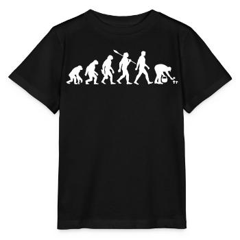 Evolution Cueilleurs de champignons, Cueillette de champignons - T-shirt bio MINI CREATOR Stanley/Stella Enfant - noir - Devant - Mikhail (115cm)